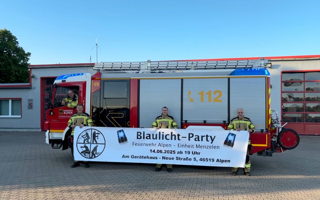 🎉 Blaulichtparty Vol. 5 in Menzelen – der Countdown läuft! 🚨
