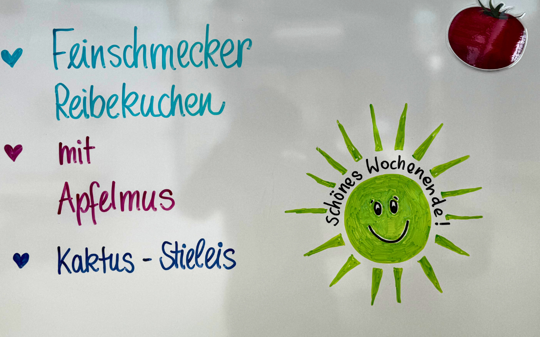 Hallo Leon, Lea, Maja, Jonas … was gibt’s heute in der Mensa?