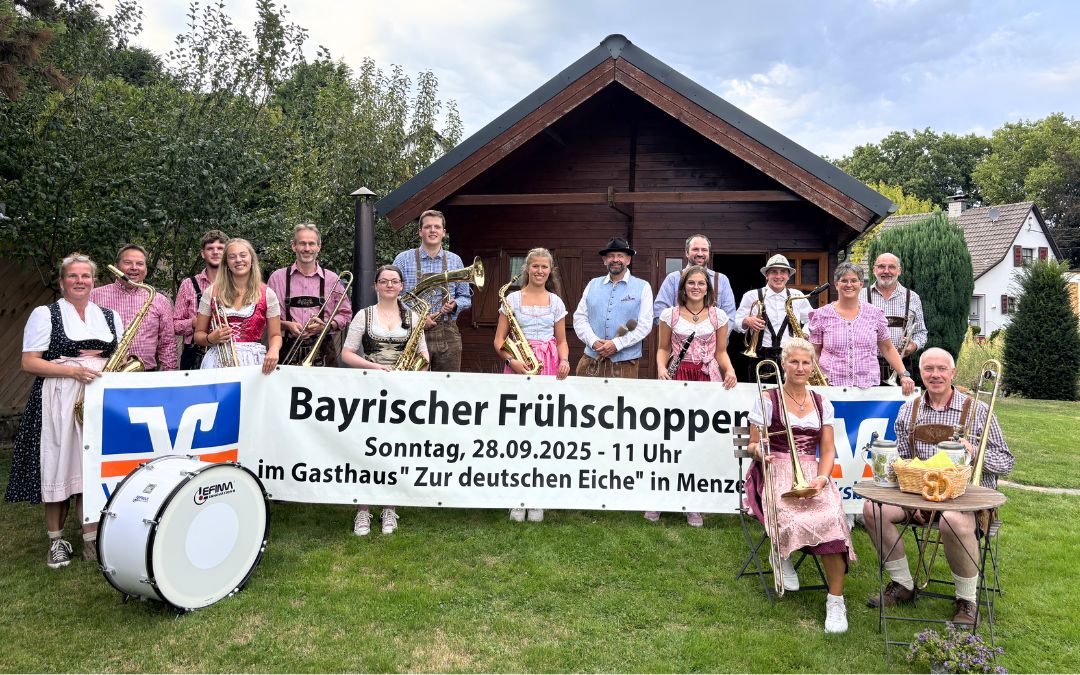 Zünftiger Frühschoppen mit dem Musikverein Menzelen am 28.9.25 – Einstimmung auf die Wiesn-Zeit