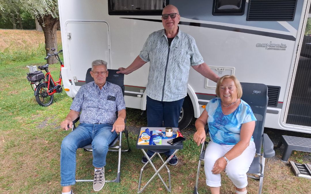 Ein besonderer Meilenstein am Reisemobilstellplatz der Gemeinde Alpen