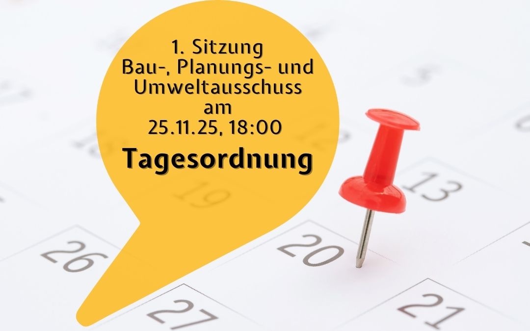 Neue Dokumente im Ratsinformationssystem verfügbar – Tagesordnung BPUA