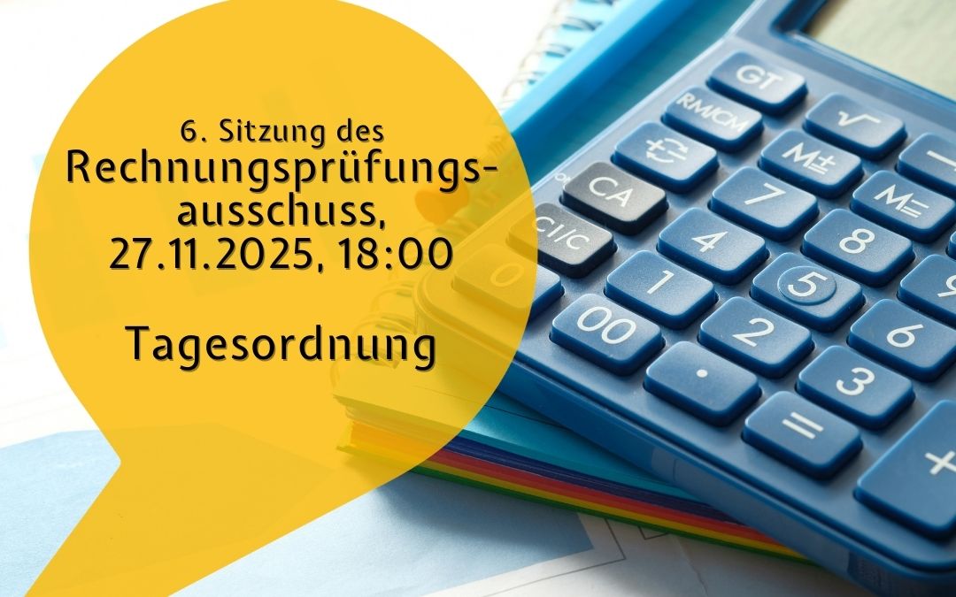 Neue Dokumente im Ratsinformationssystem verfügbar – Tagesordnung Rechnungsprüfungsausschuss