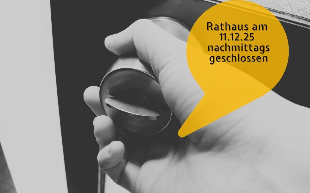 Rathaus der Gemeinde Alpen am 11. Dezember 2025 nachmittags geschlossen