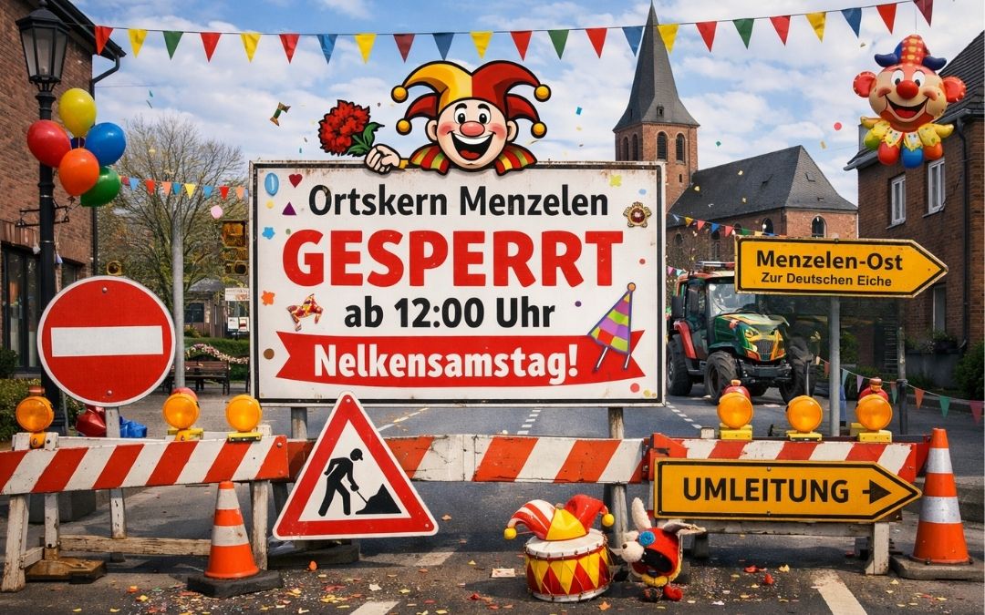 Närrische Menzelner, es wird gefeiert: Möhnen Café, Nelkensamstagsumzug, Wagenburg auf dem Marktplatz