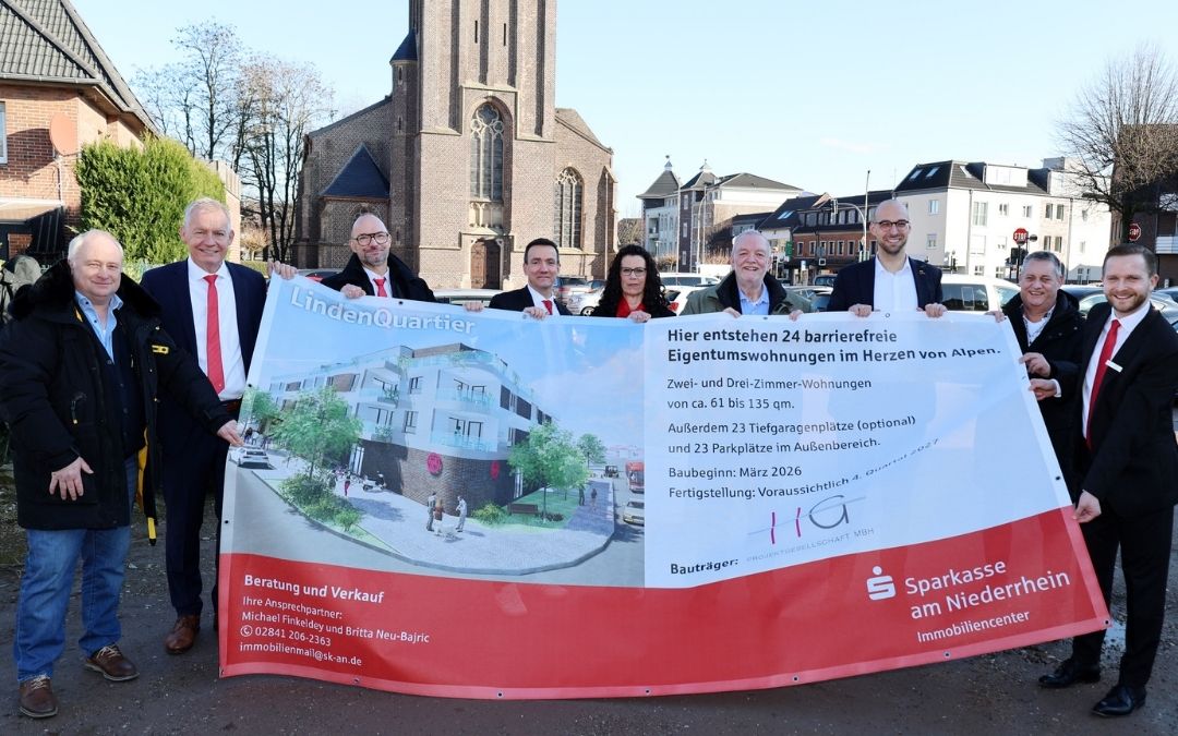 Es geht los: Startschuss für das neue Wohn- und Geschäftshaus an der Lindenallee 2–4