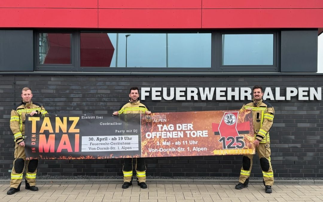 Feuerwehr Alpen feiert 125- jähriges Jubiläum
