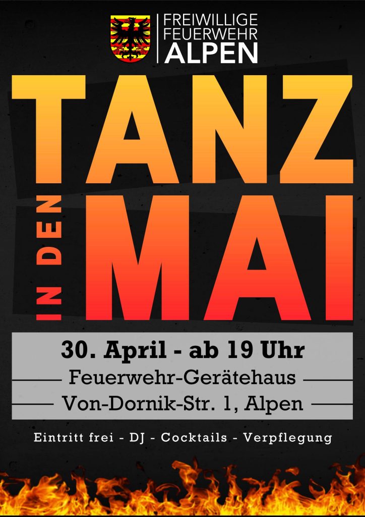 Plakat Tanz in den Mai