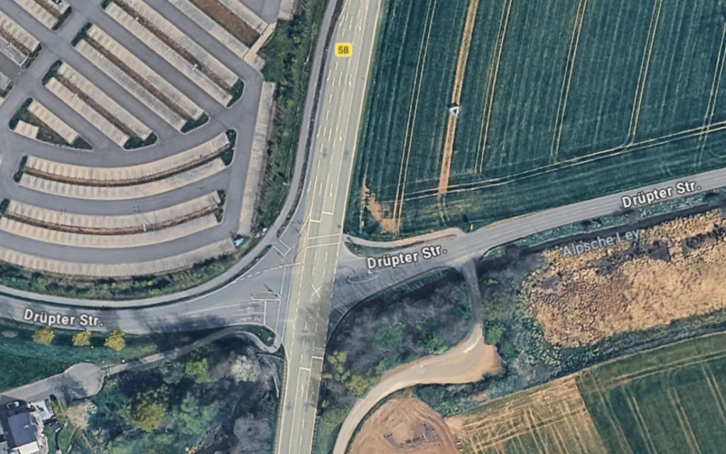 Luftbild Drüpter Straße