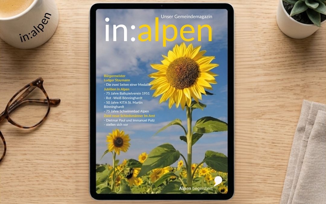 Verlegt, verknittert, Altpapier? Das Gemeindemagazin „in:alpen“ gibt’s auch digital!