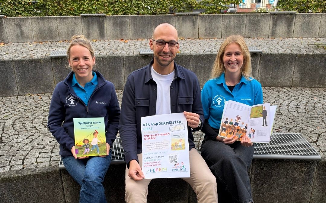 Spielplatz-Alarm in Alpen: Kinderschutzbund lädt zur Demokratie-Lesung mit dem Bürgermeister ein